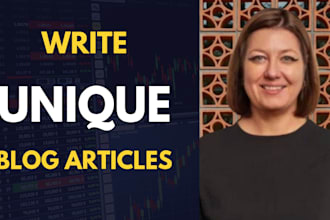 write unique blogs and articles in american or canadian english