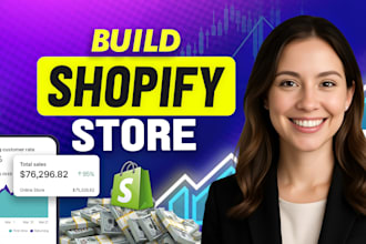 build shopify store design redesign, shopify website, shopify dropshipping store