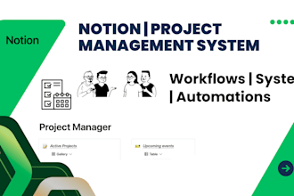 be your notion project manager and virtual assistant for organized workflows