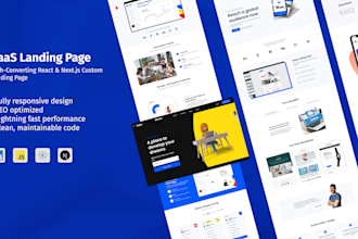 developer SEO optimized responsive sass landing page
