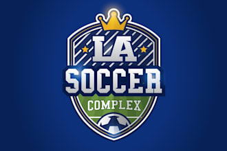 design a professional sports logo for soccer, basketball