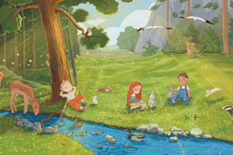 draw children illustrations for books