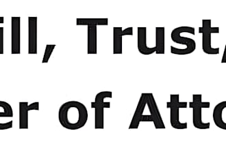 draft wills, trusts, and power of attorney and guardianship