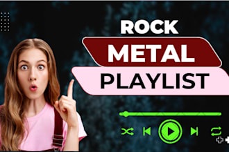 promote your rock metal playlist promotion to 900 active playlist curators