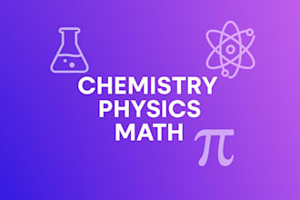 tutor chemistry, physics, and math