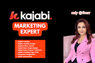 be kajabi expert for course, kajabi sales funnel, manychat