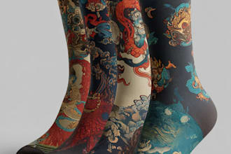 design production ready custom socks that pop