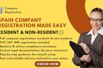 do spain company registration for residents and non residents