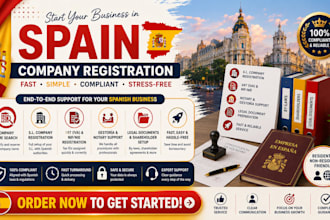 do spain company registration for residents and non residents