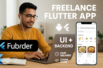 do high quality flutter apps for android ,IOS and web