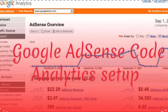 add google adsense code or analytics on your website