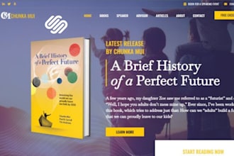 build squarespace author website ebook sales website book launch portfolio site