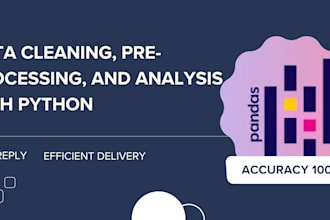 clean, preprocess, and analyze data with python