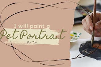 paint a pet portrait for you