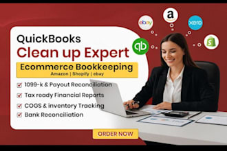 organize the e commerce finances in quickbooks
