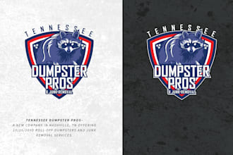 design a custom mascot or creative construction dumpster logo