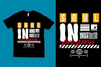 design awesome typography and minimalist t shirt