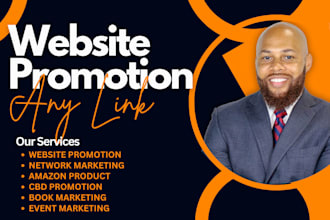 promote your website, event, mlm, amazon product, book, cbd or any link