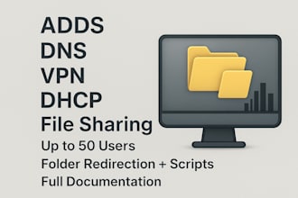 setup and manage active directory, dns, and group policies