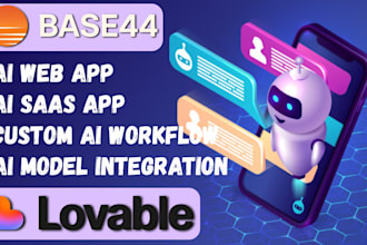 develop custom lovable saas ai webapp supabase base44 ai mvp mobile application