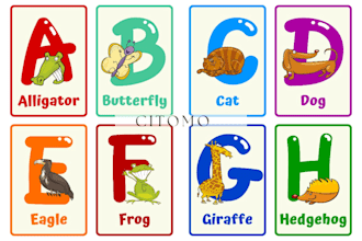 design colourful printable flashcards for kids