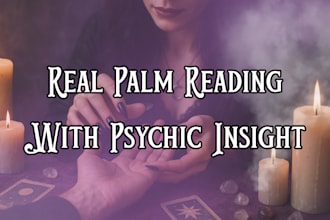 give an accurate intuitive palm reading with psychic insight