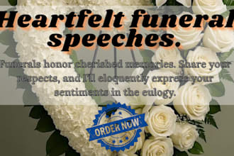 craft a heartfelt eulogy and tribute to beautifully honor your loved ones