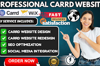 carrd website, wix website and landing page, carrd website redesign landing page