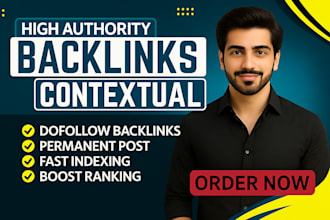 link building high quality SEO dofollow contextual backlinks for website