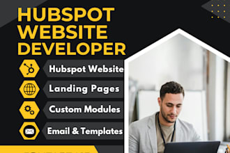 create high converting hubspot landing pages and cms website