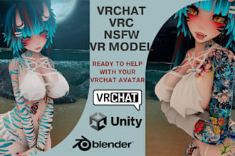 custom vrchat avatar 3d model vr character vrc avatar avi furry nsfw chat voice