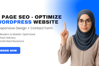 build a 1 page wordpress website with contact form