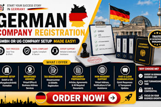 register your germany company, gmbh or ug for residents and non residents