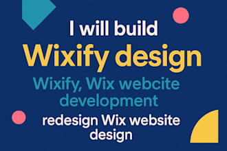 build wixify design wixify, wix website development redesign wix website design