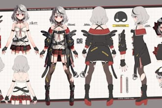 design reference sheet, character reference sheet for you avi, game and videos