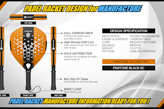 make padel racket design for you