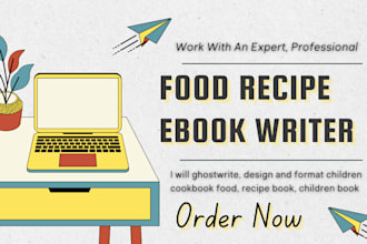 ghostwrite, design and format children cookbook food, recipe book, children book