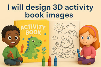design custom kids activity word search coloring book