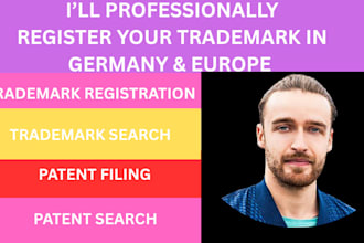 do patent search and trademark registration in UK, US, europe