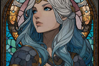 dark magical and mythical character illustration design