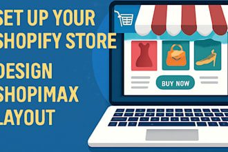 promote your ecommerce business store, shopify store setup, shopimax design