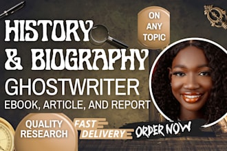 research and write history ebook biography academic book human right US history