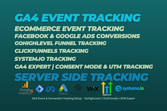 fix ga4 event and conversion tracking for gohighlevel, clickfunnels and kajabi