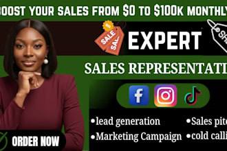 sales representative sales closer expert high ticket sales rep online sales