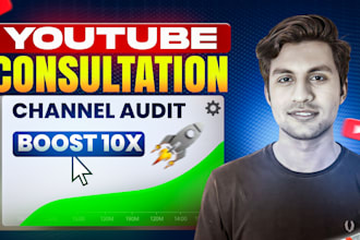 do a channel audit and be your youtube consultant for growth