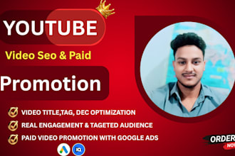 boost youtube SEO and promote with google ads for growth