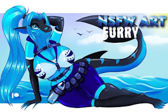 draw 2d furry fursona anime art pfp, ref sheet avatar, nsfw art style anthro oc