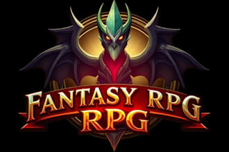 design a fantasy rpg logo dnd image for you