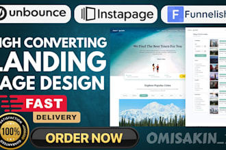 do systeme io, instapage, unbounce, leadpage funnelish wix carrd website design