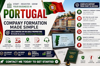 register your portugal company lda or eni for residents and non residents